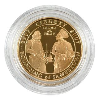 2007 Jamestown $5 Commemorative Gold Proof Coin