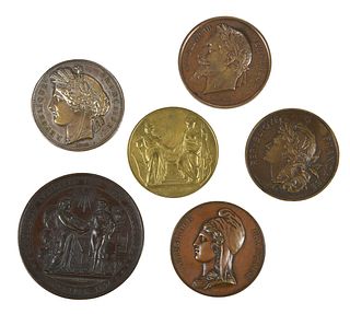 Six French Exposition Medals 