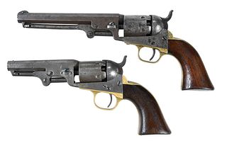 Two Model 1849 Pocket Colt Revolvers