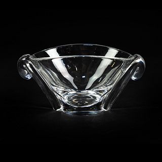 George Thompson for Steuben 7983 Crystal Oval Bowl 