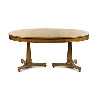 American Martinsville Double Pedestal Oval Dining Table