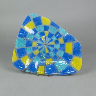 Mid-Century Modern Higgins Art Glass Ashtray