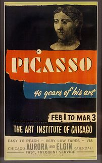 Picasso Chicago Art Institute Exhibit Print