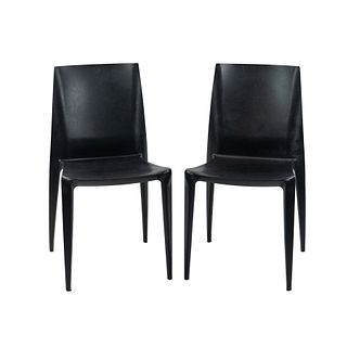 (2) Pair of Mario Bellini for Heller Black Chairs