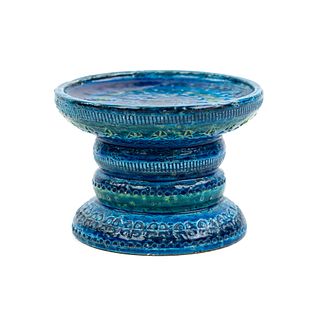 Aldo Londi Bitossi Rimini Blu Ceramic Pedestal 