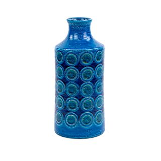 Aldo Londi Bitossi Rimini Blu Ceramic Vase 