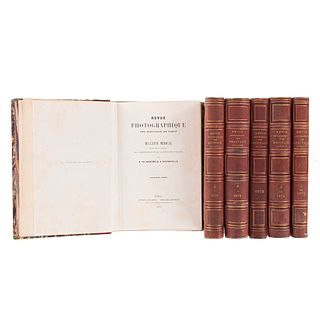 Montméja, A. & Bourneville. Revue Photographique des Hopitaux de Paris. Paris: Adrien Delahaye, Libraire - Éditeur, 1870 - 75. Pzs. 6.