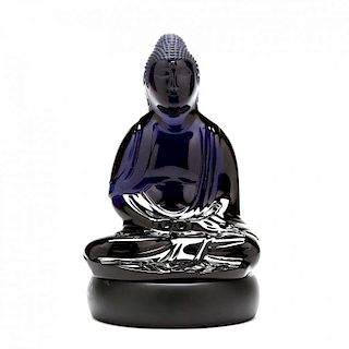 Baccarat Midnight Blue Crystal Buddha