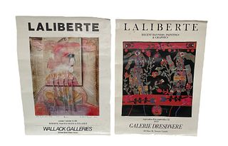 Two NORMAN LA LIBERTE Wallack and Dresdnere Galleries Exhibition Poster, Signed