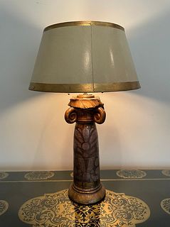 Ornate Column Table Lamp