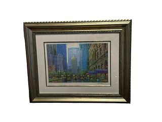 Signed & Numbered ALEXANDER CHEN 1484/2250 Titled "New York Park Avenue Early Spring"