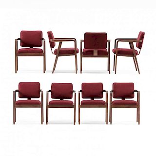 George Nelson (Am., 1908-1986), Set of Eight Dining Chairs