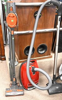 Two Piece Lot, to include Shark rocket electric portable vacuum, along with Miele S8 vacuum, having electro comfort head, including extra parts.