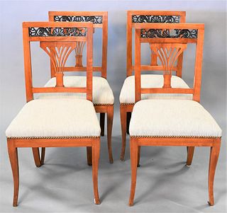 Set of Four Neoclassical Dining Chairs