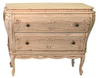 Louis XV Style Commode, height 31 1/2 inches, top 15 1/2" x 36 1/2".