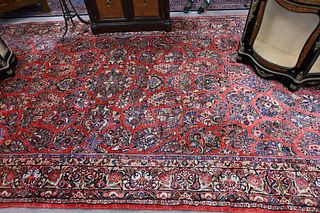 Sarouk Oriental Carpet, 9' x 19' 10".