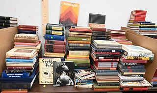 Large Group of Reference Books, topics include glass, pottery, antiques, art, etc.