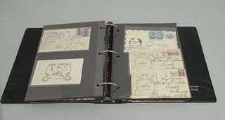 Stamp Album with Stamps.