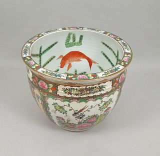Oriental Famille Rose Fish Bowl.