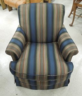 TRS Furniture Striped Upholstered Armchair.