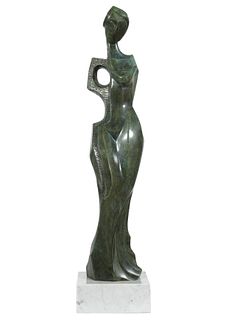 Diego Ortega Cubist Style Bronze