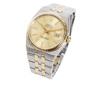 Rolex Oyster Quartz Steel and Gold Datejust Watch