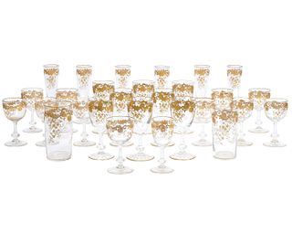28 St. Louis French Massenet Crystal Glasses