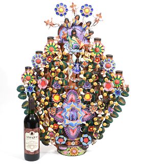 Mexican Terra Cotta Folk Art 'Tree of Life'