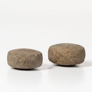 Two Hawaiian Game Stones, Ulumaika