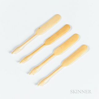 Four Eskimo Butter Knives