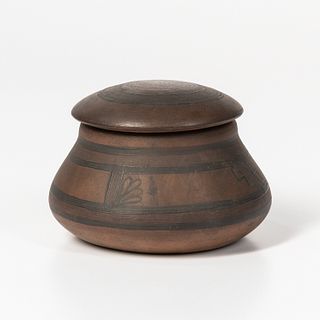 Southwest Lidded Pottery Jar
