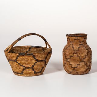 Two Pima Baskets