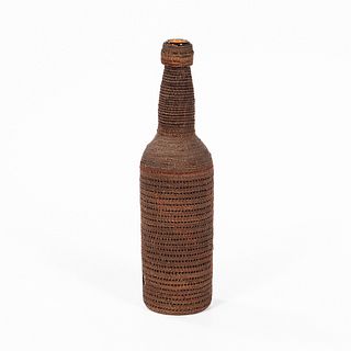 Northwest Coast Twined Basketry Covered Bottle