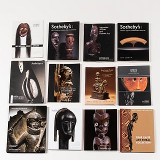 Thirty-two Tribal Art Auction Catalogs