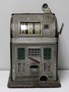Roberts Novelty Co 5 Cent Slot Machine.
