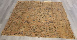 19th C Chinese Embroidered Tapestry.