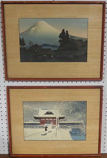 (2) Kawase and Takahashi Japanese Woodblock Prints