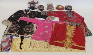 Assorted Grouping of Asian Textiles.