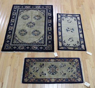 3 Antique Chinese Area Carpets