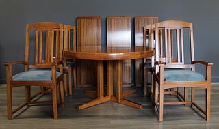 George Nakashima Table For Widdicomb & 6 Chairs