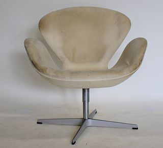 Fritz Hansen Upholstered Swan Chair.