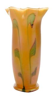 Tall Art Glass Vase
