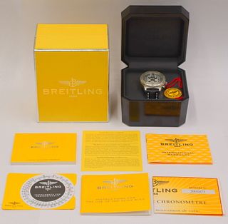 JEWELRY. Breitling B-2 Stainless Chronograph