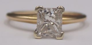 JEWELRY. Magic Glo 14kt Gold and Solitaire Diamond