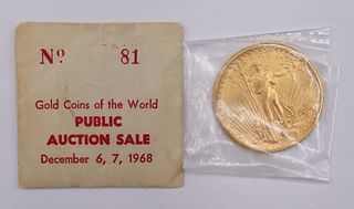 NUMISMATICS. 1914 S $20 St. Gaudens Double Eagle