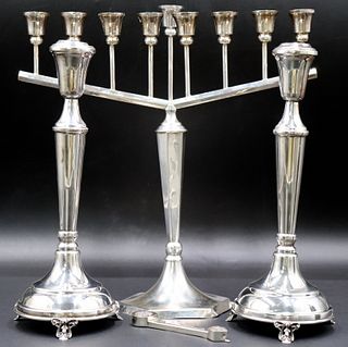 JUDAICA. Sterling Ceremonial Objects.