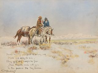 Charles M. Russell (1864–1926) — Here’s Hoping Your Trail is a Long One
