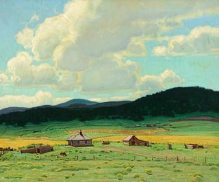 E. Martin Hennings (1886–1956) — Clouds Over Moreno Valley, New Mexico