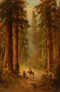 Thomas Hill (1829–1908) — Among the Redwoods