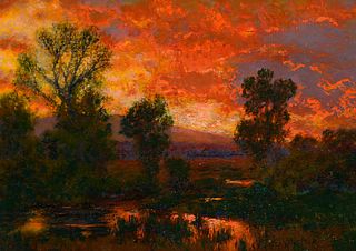 Charles Partridge Adams (1858–1942) — The End of the Day, Vicinity of Golden, Colorado